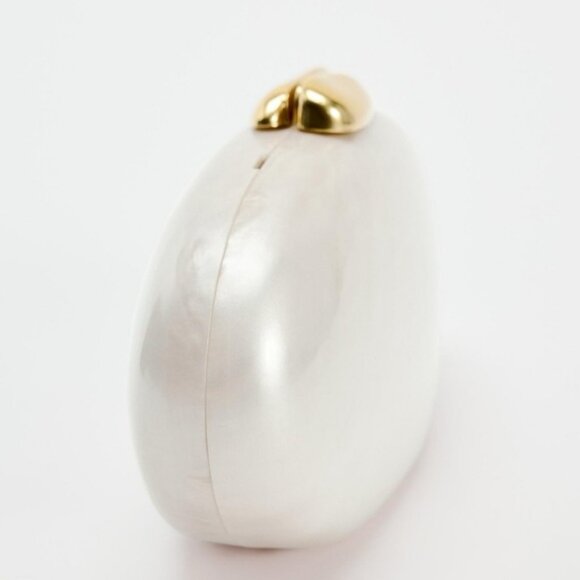 ZARA GOLD CLOSURE BOX CLUTCH - Picture 2 of 7